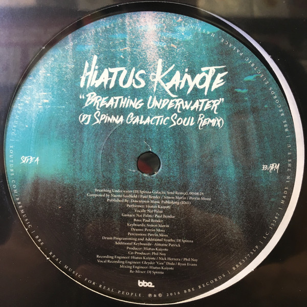 Hiatus Kaiyote - Breathing Underwater | BBE (BBE377SLP) - main
