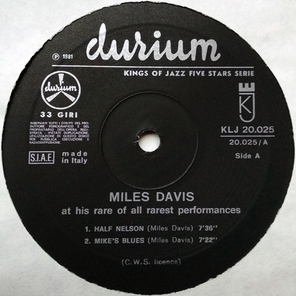 Miles Davis - At His Rare Of All Rarest Performances Vol. 1 | Kings Of Jazz (KLJ-20025) - 3