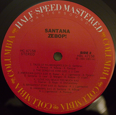 Santana - Zebop! | Columbia (HC 47158) - 4