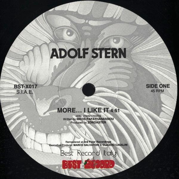 Adolf Stern - More... I Like It / Twenty Seven | Best Record Italy (BST-X017)