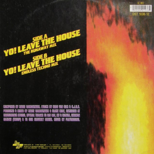 Highstreet Featuring Black Male - Yo! Leave The House | Dance Street (DST 1038-12)