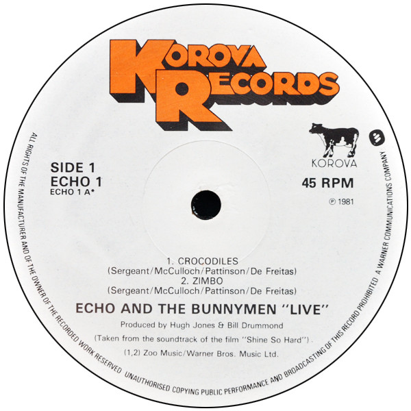 Echo & The Bunnymen - Shine So Hard | Korova (ECHO 1) - 3
