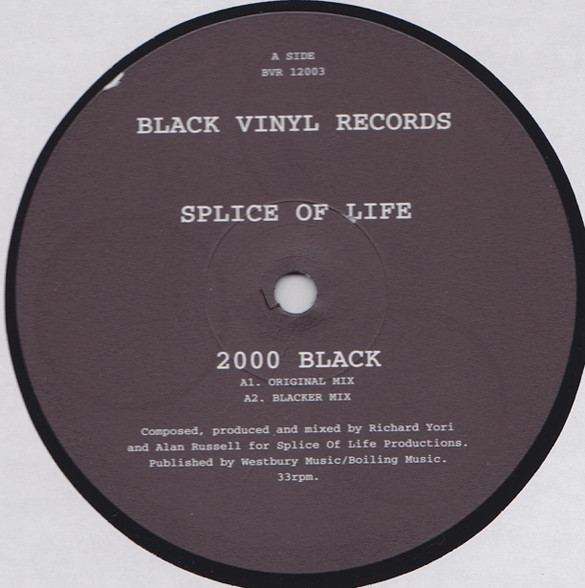 Splice Of Life - 2000 Black | Black Vinyl Records (BVR 12003) Splice Of Life - 2000 Black | Black Vinyl Records (BVR 12003)