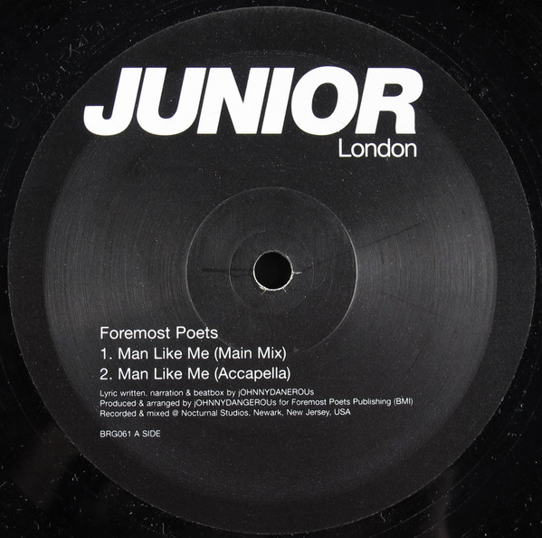 Foremost Poets - Man Like Me | Junior London (BRG061) - main