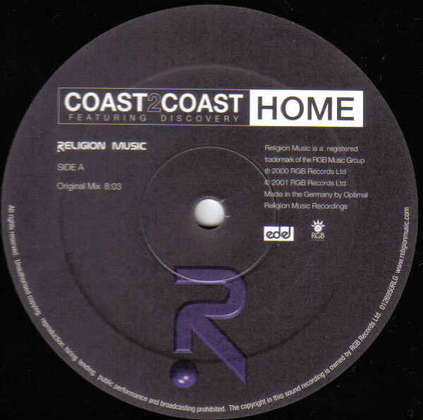 Coast 2 Coast Featuring Discovery - Home | Religion Music (0126950RLG) - 2