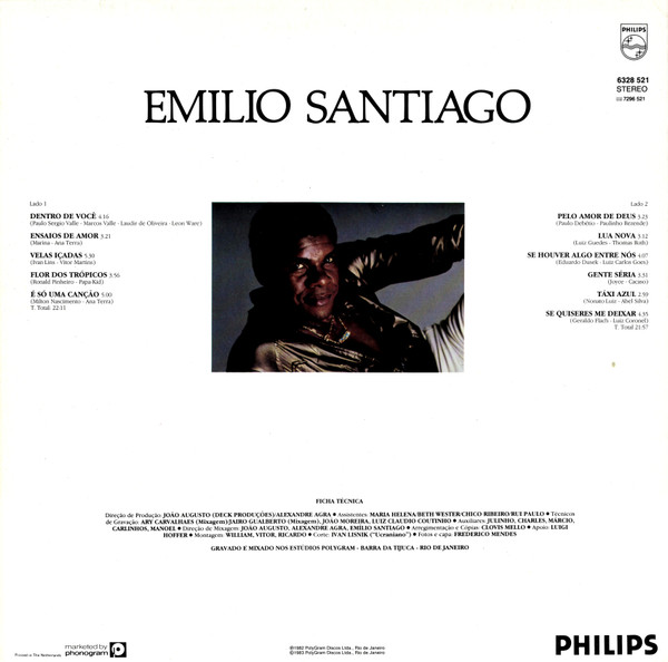 Emilio Santiago - Ensaios De Amor | Philips (6328 521)