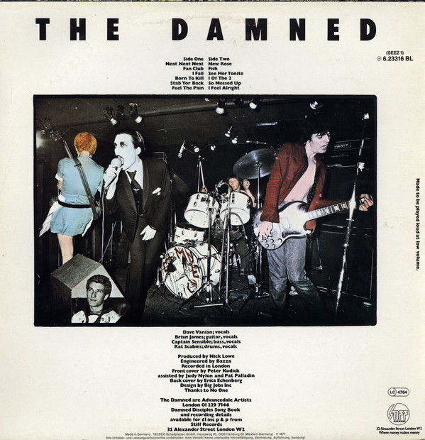 The Damned - Damned Damned Damned | Stiff Records (6.23316 BL) - 2
