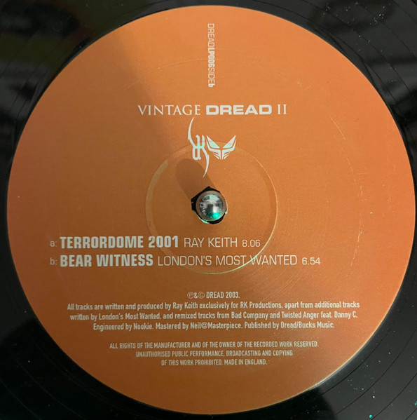 Ray Keith - Vintage Dread II | Dread Recordings (DREAD LP006) - 3
