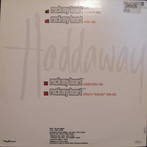 Haddaway - Rock My Heart | Scorpio Music (190 605-1) - 2