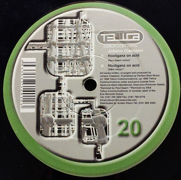 Johan Claesson - Hooliganz On Acid | Telica (Telica 20) - main