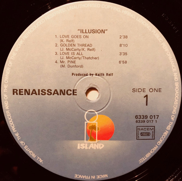 Renaissance - Illusion | Island Records (6339 017) - 4