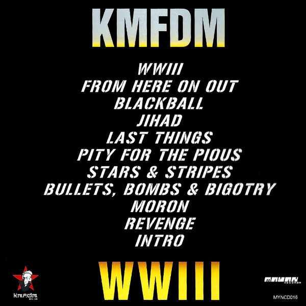 KMFDM - WWIII CD. - SIGNED BY THE BAND | Mayan Records (MYNCD016) - 4 KMFDM - WWIII CD. - SIGNED BY THE BAND | Mayan Records (MYNCD016) - 4
