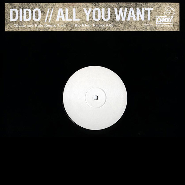 Dido - All You Want | Cheeky Records (CHEEKY012) - main Dido - All You Want | Cheeky Records (CHEEKY012) - main