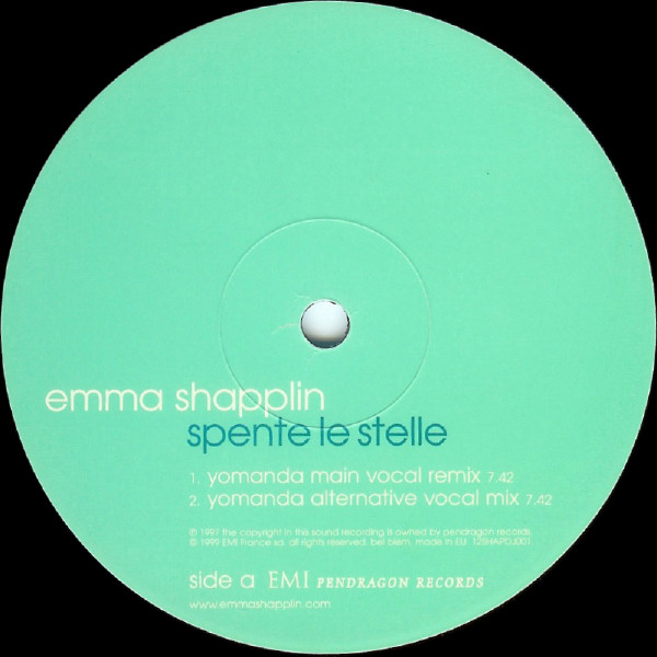 Emma Shapplin - Spente Le Stelle | EMI (12SHAPDJ001) - main