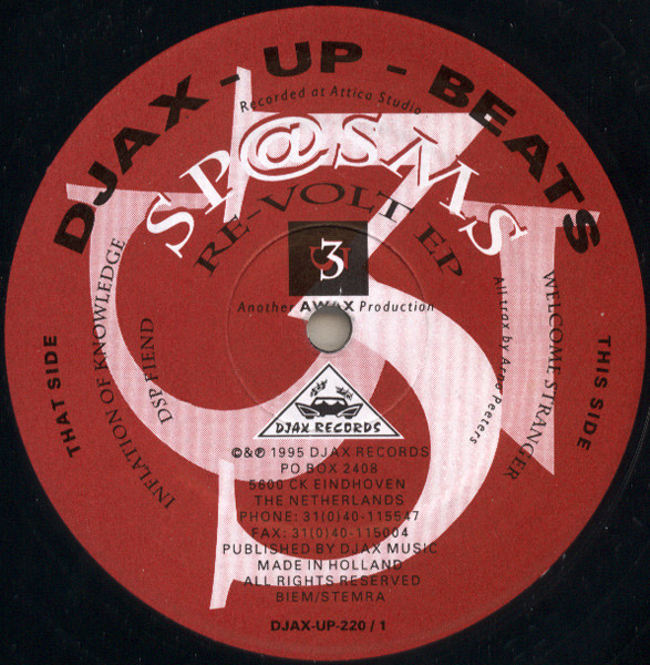 Sp@sms - Re-Volt EP | Djax-Up-Beats (DJAX-UP-220)