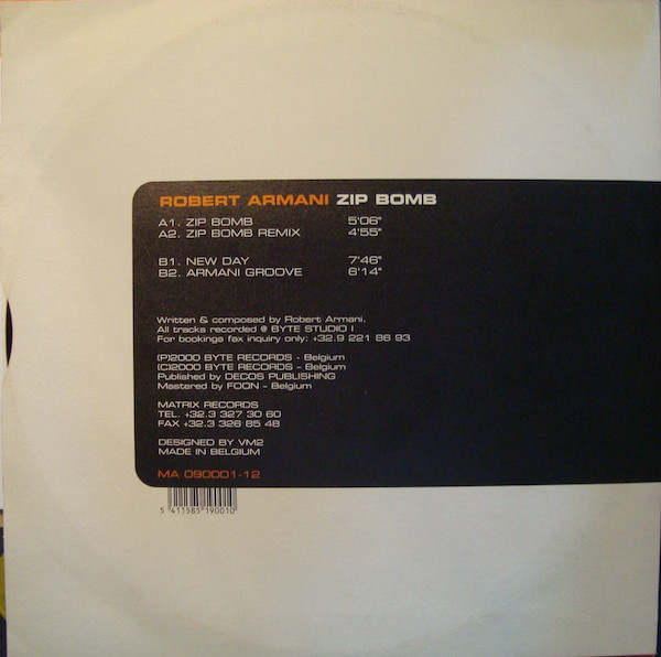 Robert Armani - Zip Bomb | Matrix (MA 090001-12) - 2