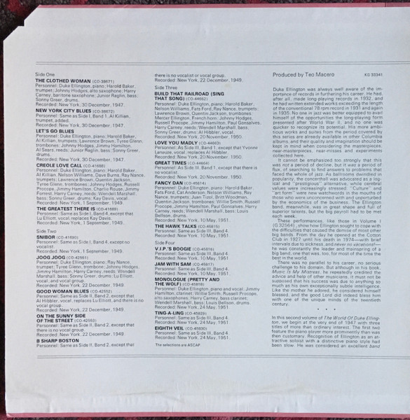 Duke Ellington - The World Of Duke Ellington Volume 2 | Columbia (KG 33341) - 2