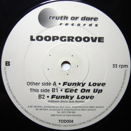 Loopgroove - Funky Love | Truth Or Dare Records (TOD 004) - main Loopgroove - Funky Love | Truth Or Dare Records (TOD 004) - main