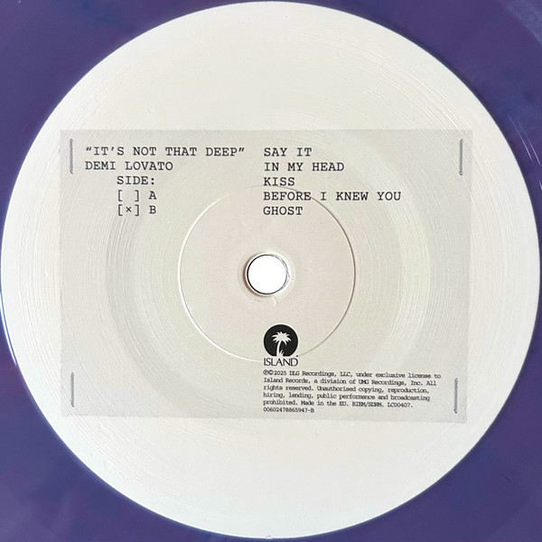 Demi Lovato - It's Not That Deep | Island Records (00602478865947) - 4