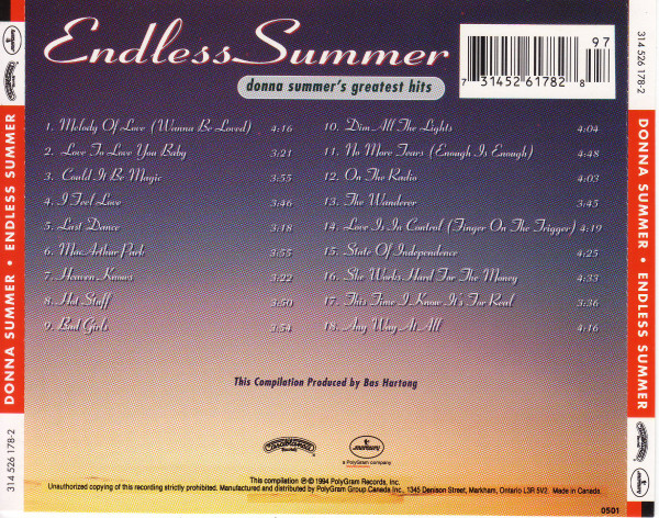 Donna Summer - Endless Summer | Casablanca (314 526 178-2) - 2