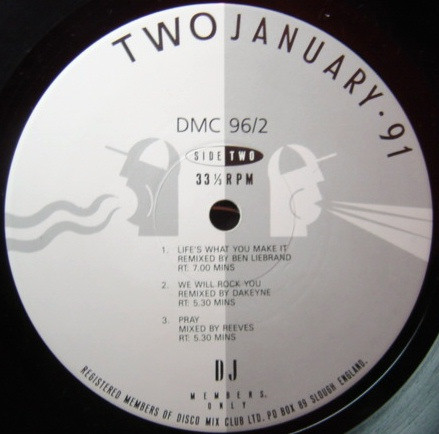 Various - January 91 - Two | DMC (DMC 96/2) - 4