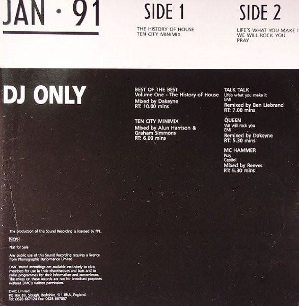 Various - January 91 - Two | DMC (DMC 96/2) - 2