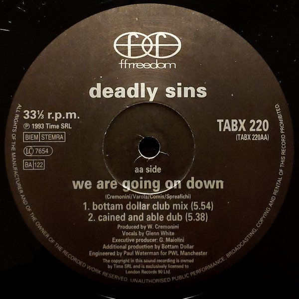 Deadly Sins - We Are Going On Down | Ffrreedom (TABX 220) - 4
