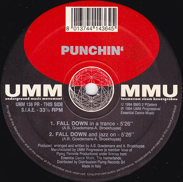 Punching - Fall Down / Freedom | UMM (UMM 136 PR) - main