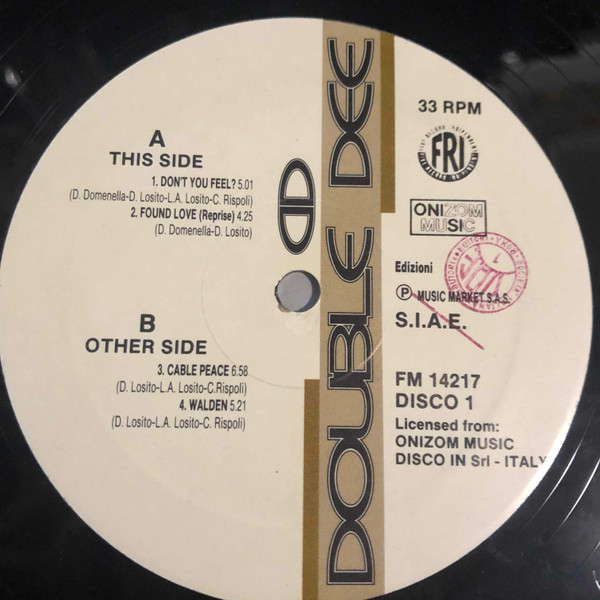 Double Dee - Double Dee | Five Record Indipendent (FM 14217) - 3 Double Dee - Double Dee | Five Record Indipendent (FM 14217) - 3