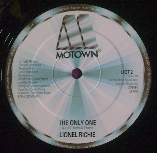 Lionel Richie - Love Will Conquer All | Motown (LIOT 2) - 4
