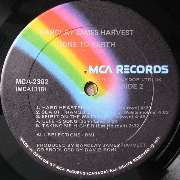 Barclay James Harvest - Gone To Earth | MCA Records (MCA-2302) Barclay James Harvest - Gone To Earth | MCA Records (MCA-2302)