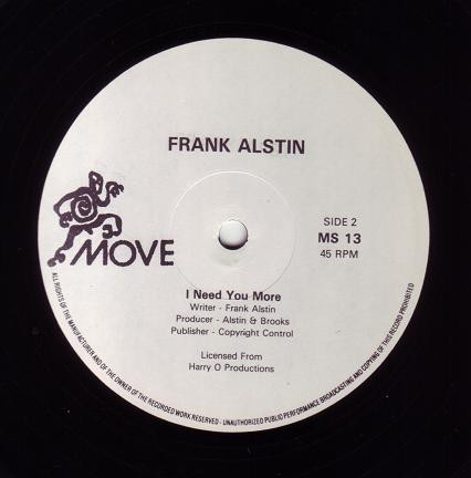 Frank Alstin Jr. - Super Lover / I Need You More | Move (MS 13) - 3