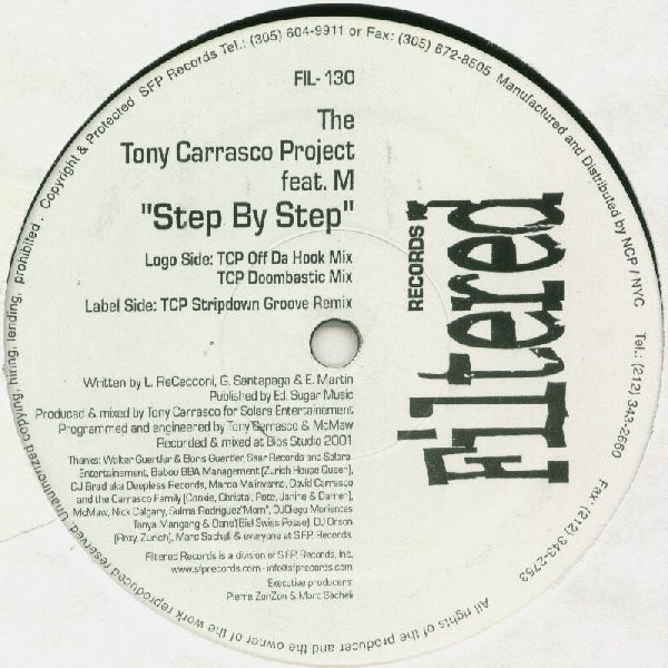 The Tony Carrasco Project Feat. M. - Step By Step | Filtered Records (FIL-130) - main The Tony Carrasco Project Feat. M. - Step By Step | Filtered Records (FIL-130) - main