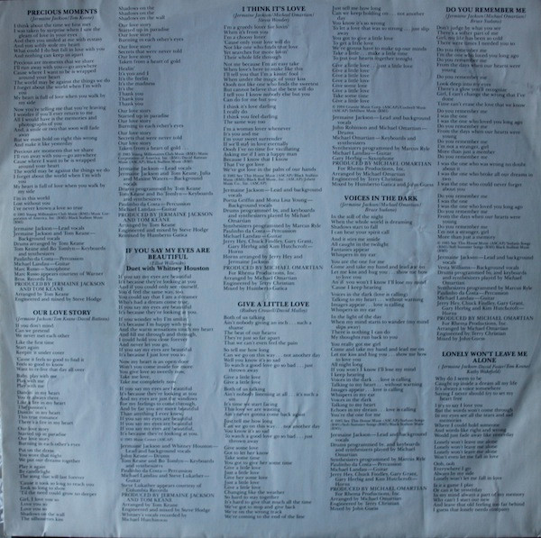 Jermaine Jackson - Precious Moments | Arista (207 087) - 4 Jermaine Jackson - Precious Moments | Arista (207 087) - 4