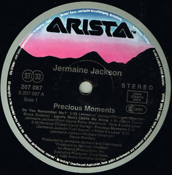 Jermaine Jackson - Precious Moments | Arista (207 087) - 2 Jermaine Jackson - Precious Moments | Arista (207 087) - 2