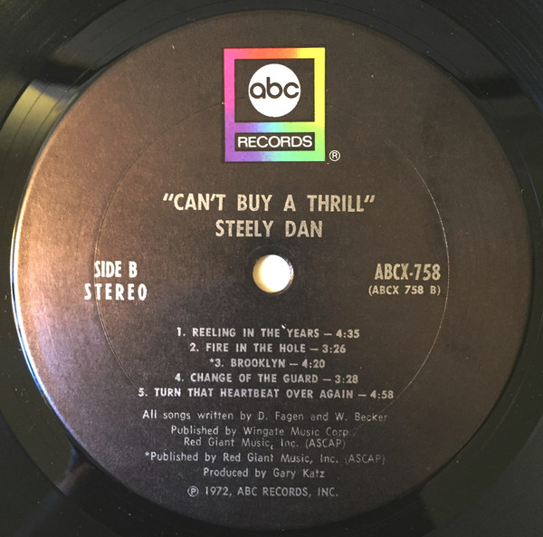 Steely Dan - Can't Buy A Thrill | ABC Records (ABCX 758) - 4 Steely Dan - Can't Buy A Thrill | ABC Records (ABCX 758) - 4
