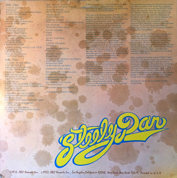 Steely Dan - Can't Buy A Thrill | ABC Records (ABCX 758) - 2 Steely Dan - Can't Buy A Thrill | ABC Records (ABCX 758) - 2