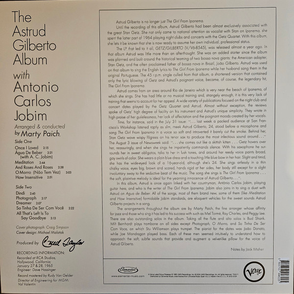 Astrud Gilberto - The Astrud Gilberto Album | Elemental Music (7002321) - 3