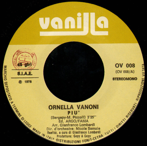 Ornella Vanoni - Più | Vanilla (OV 008) - 4