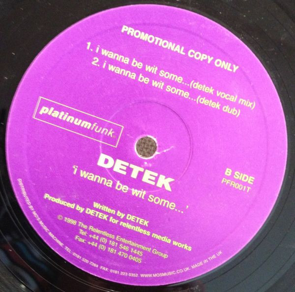 Detek - You Turn Me On | Platinum Funk (PFR001T) - main