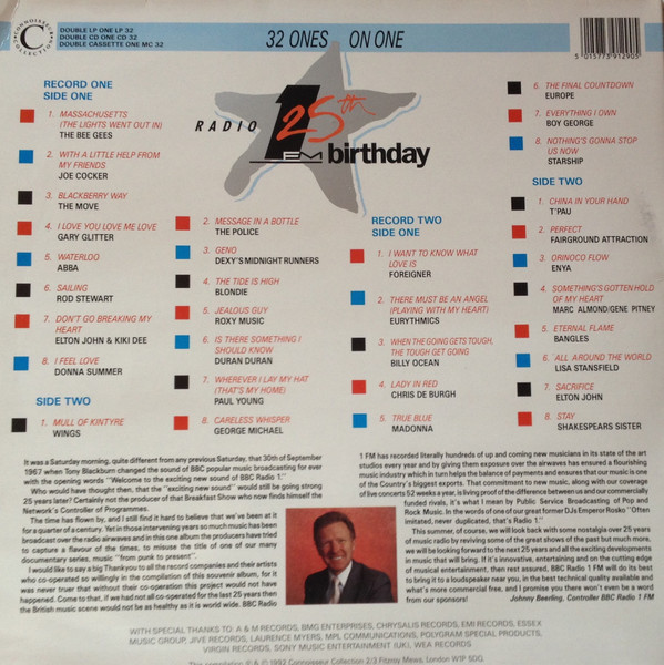 Various - 32 Ones On One Radio 1's 25th Birthday | Connoisseur Collection (ONE LP 32) - 2