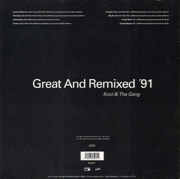 Kool & The Gang - Great And Remixed '91 | Metronome (848 503-1) - 2 Kool & The Gang - Great And Remixed '91 | Metronome (848 503-1) - 2