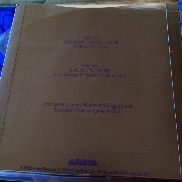 Phyllis Hyman - You Know How To Love Me | Arista (ARIST 323) - 2