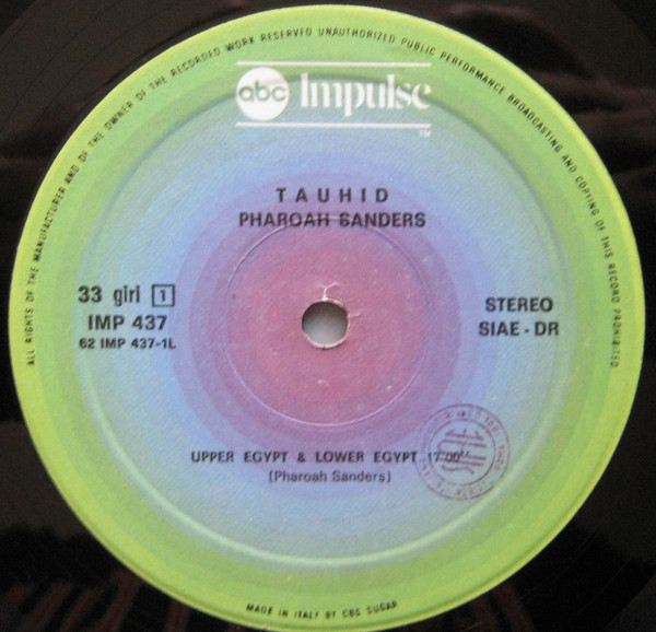 Pharoah Sanders - Tauhid | Impulse! (IMP 437) - 3