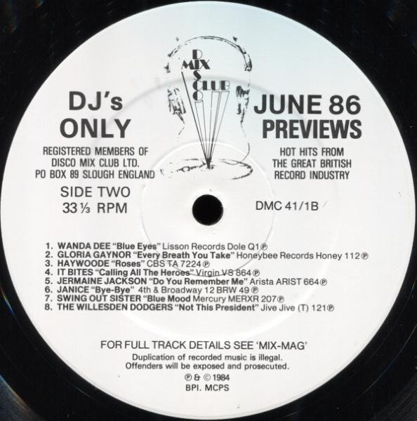 Various - June 86 - Previews | DMC (DMC 041/1) - 4