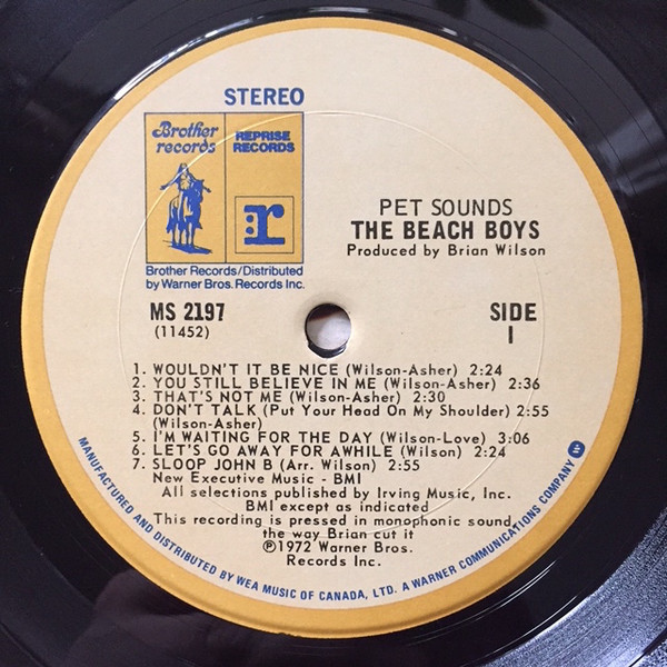 The Beach Boys - Pet Sounds | Reprise Records (MS 2197) - 3 The Beach Boys - Pet Sounds | Reprise Records (MS 2197) - 3
