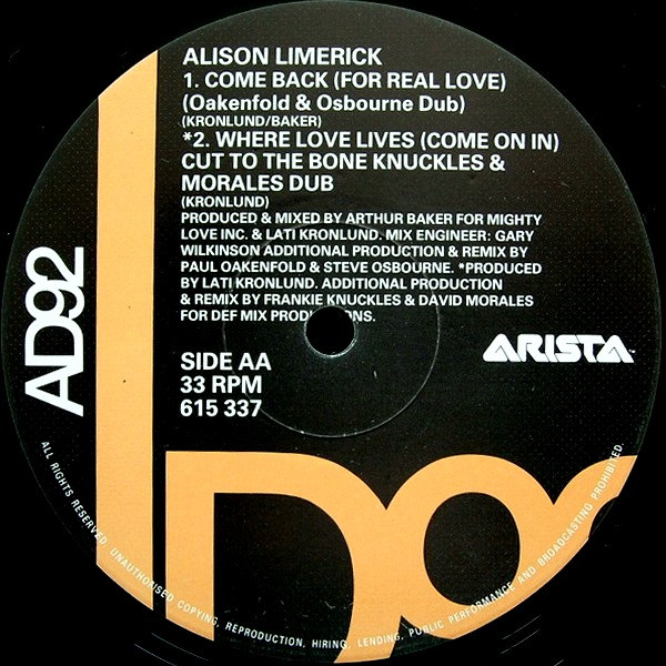 Hear My Call / Where Love Lives (DMC Mastercut)