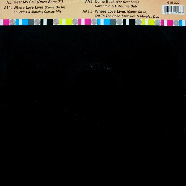 Hear My Call / Where Love Lives (DMC Mastercut)