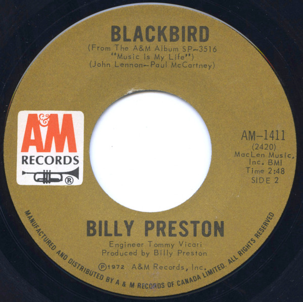Billy Preston - Will It Go Round In Circles | A&M Records (AM-1411) - 2