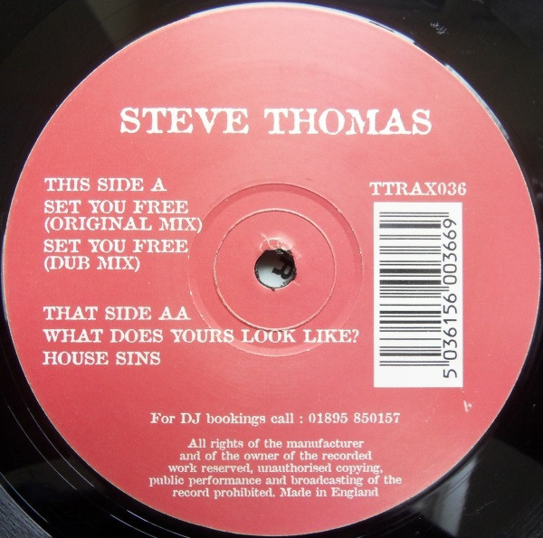Steve Thomas - Set You Free | Tripoli Trax (TTRAX036) - main